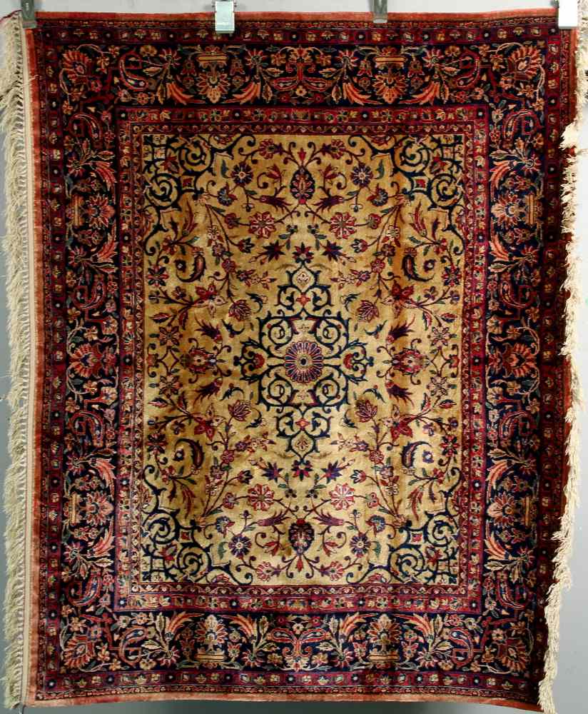 Appraisal: AREA RUG - ' '' x ' - Fine Silk