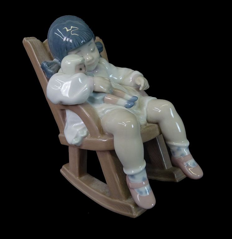 Appraisal: Lladro Naptime Porcelain Lladro Naptime Porcelain Good condition h