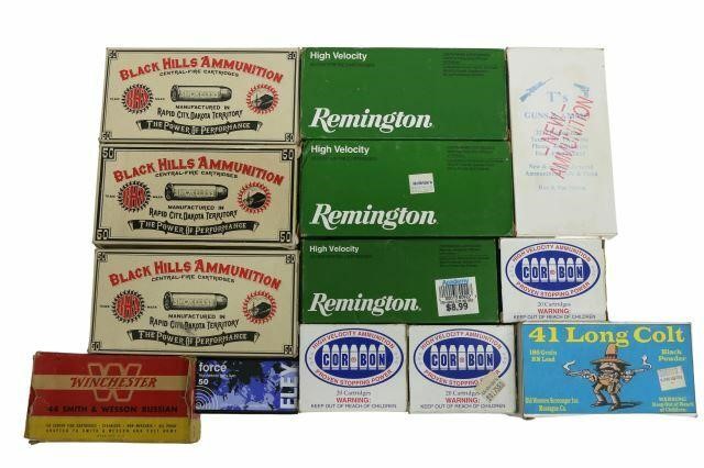 Appraisal: lot of Ammunition cartridges Colt Black Hills Ammunition Co -