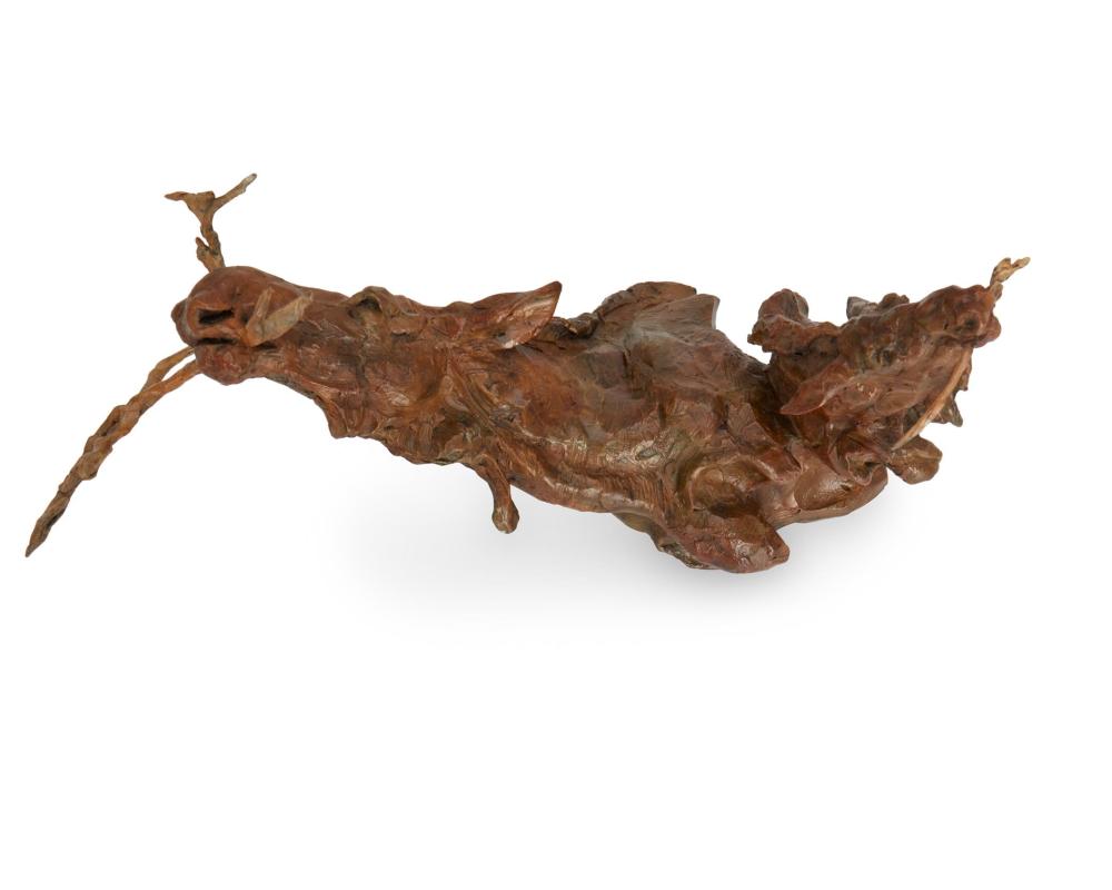 Appraisal: Tim Shinabarger b Winter Willows Patinated bronze Edition Signed dated