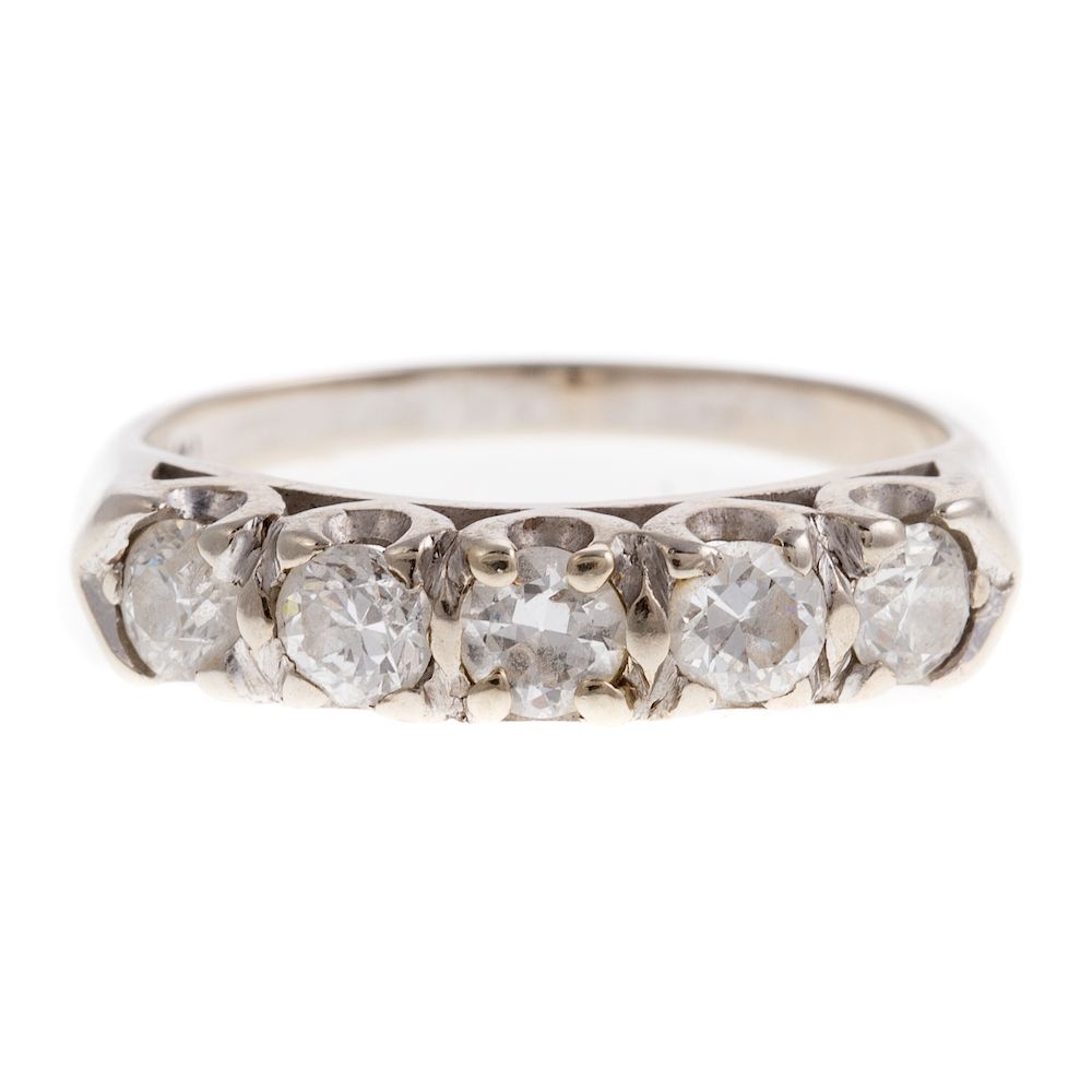 Appraisal: A Ladies Vintage Diamond Wedding Band in K K white