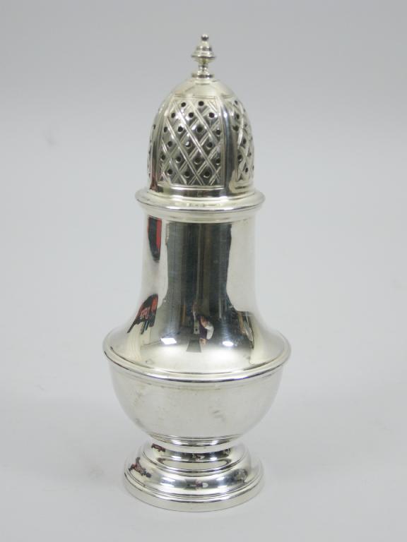 Appraisal: A modern silver Sugar Caster of urn shape London