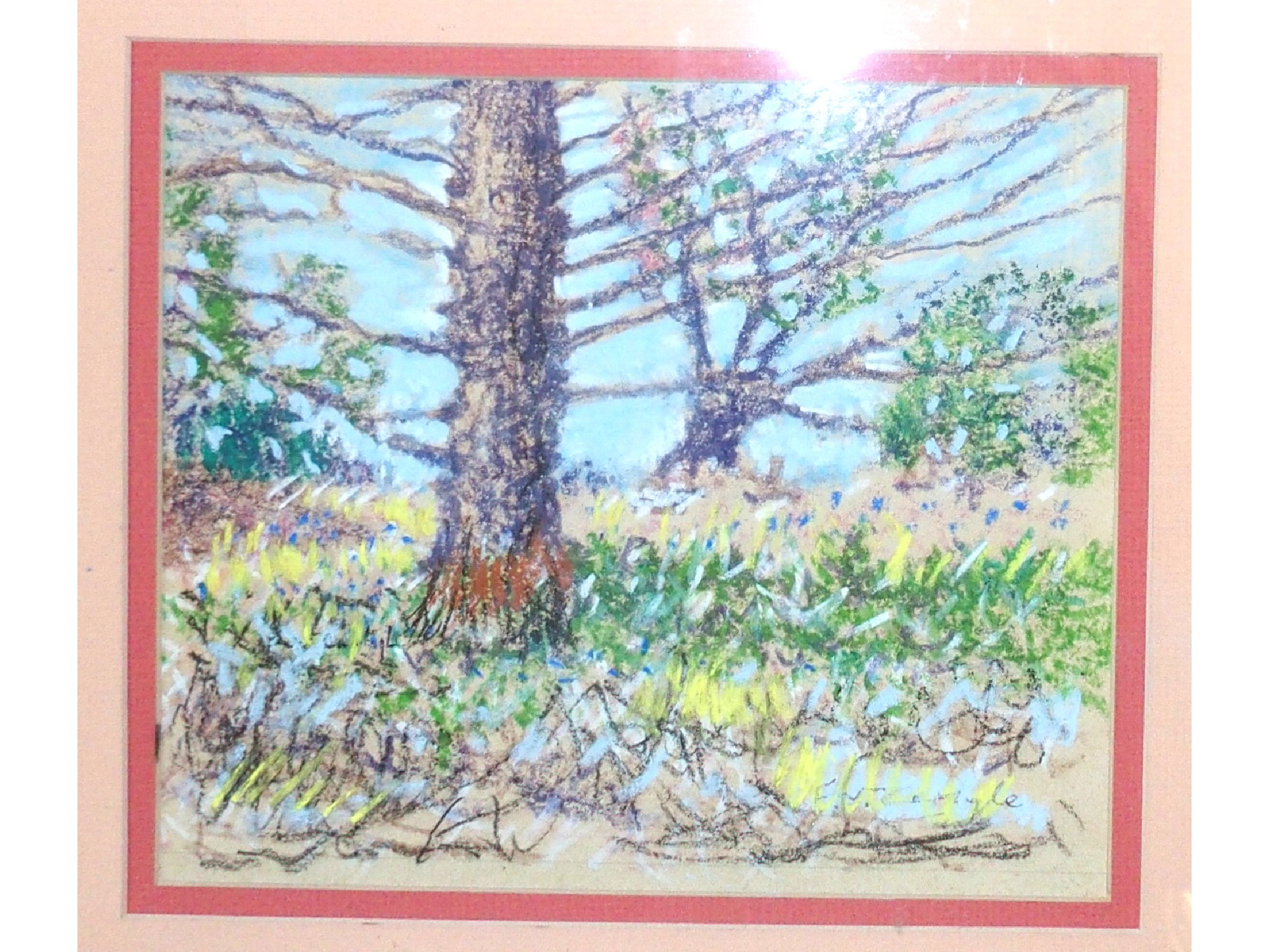 Appraisal: F W CARLYLE Branching out at Cawder signed pastel R