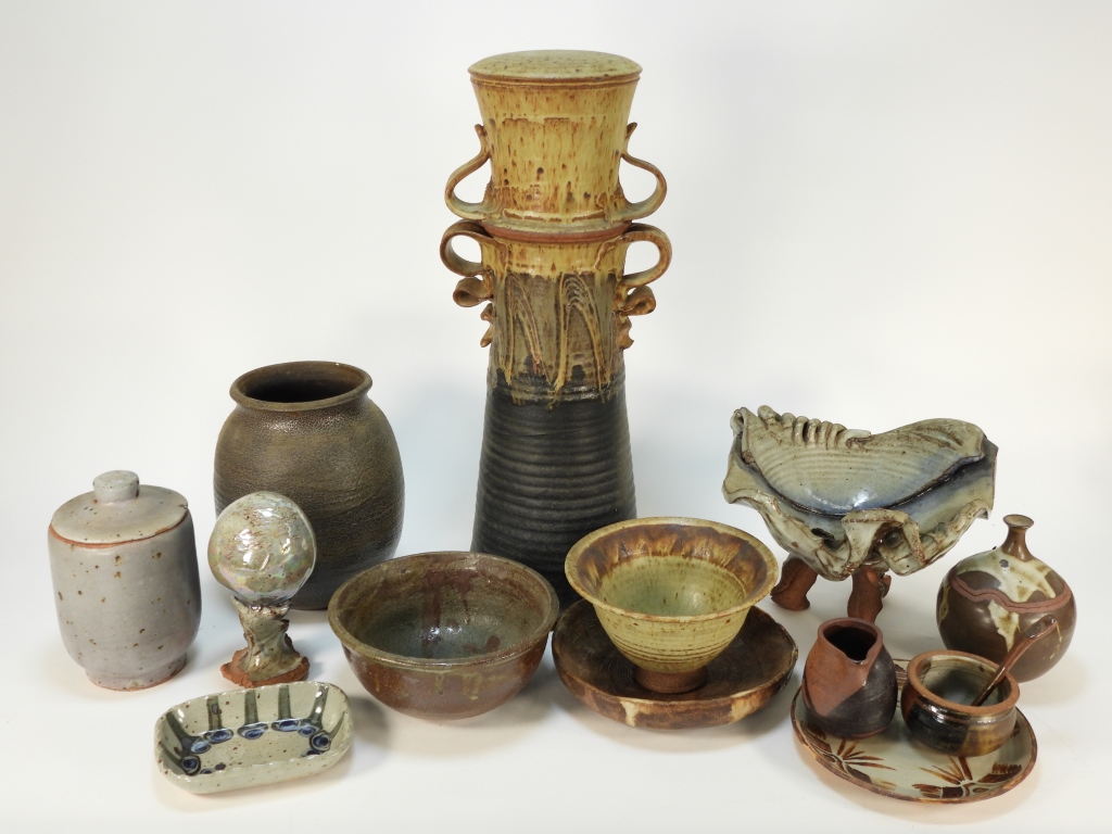 Appraisal: PC ASSORTED AMERICAN STUDIO ART POTTERY United States th CenturyIncludes