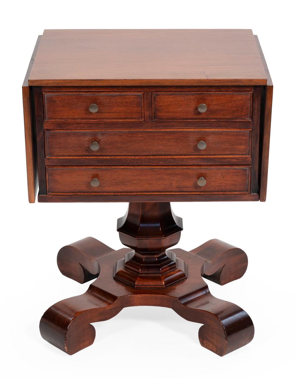 Appraisal: EMPIRE-STYLE DROP-LEAF STAND FIRST HALF OF THE TH CENTURY HEIGHT