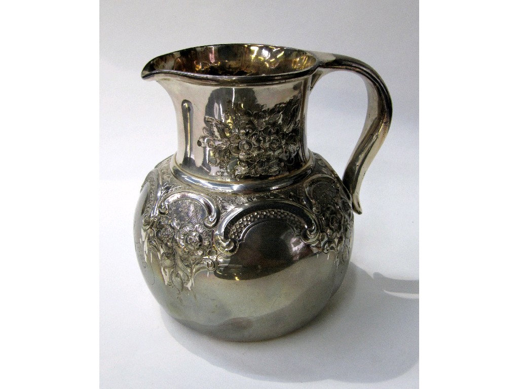 Appraisal: Sterling silver water jug oz