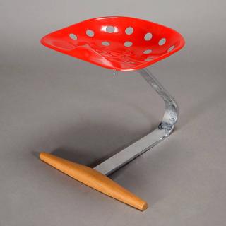 Appraisal: Castigioni Tractor Seat Stool Castiglioni Tractor Seat Stool Length inches