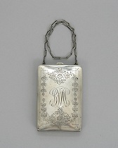 Appraisal: American Silver Change Purse Chatelaine ca th Century Silver purse