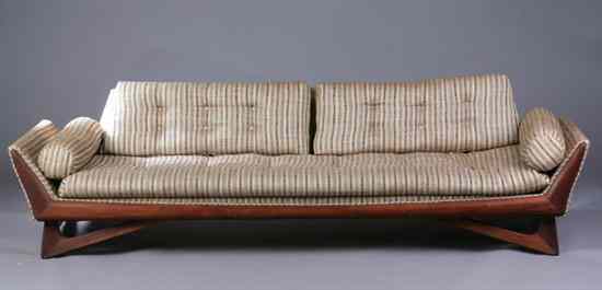 Appraisal: AMERICAN MID-CENTURY MODERN ADRIAN PEARSALL WALNUT SOFA Designed by Adrian