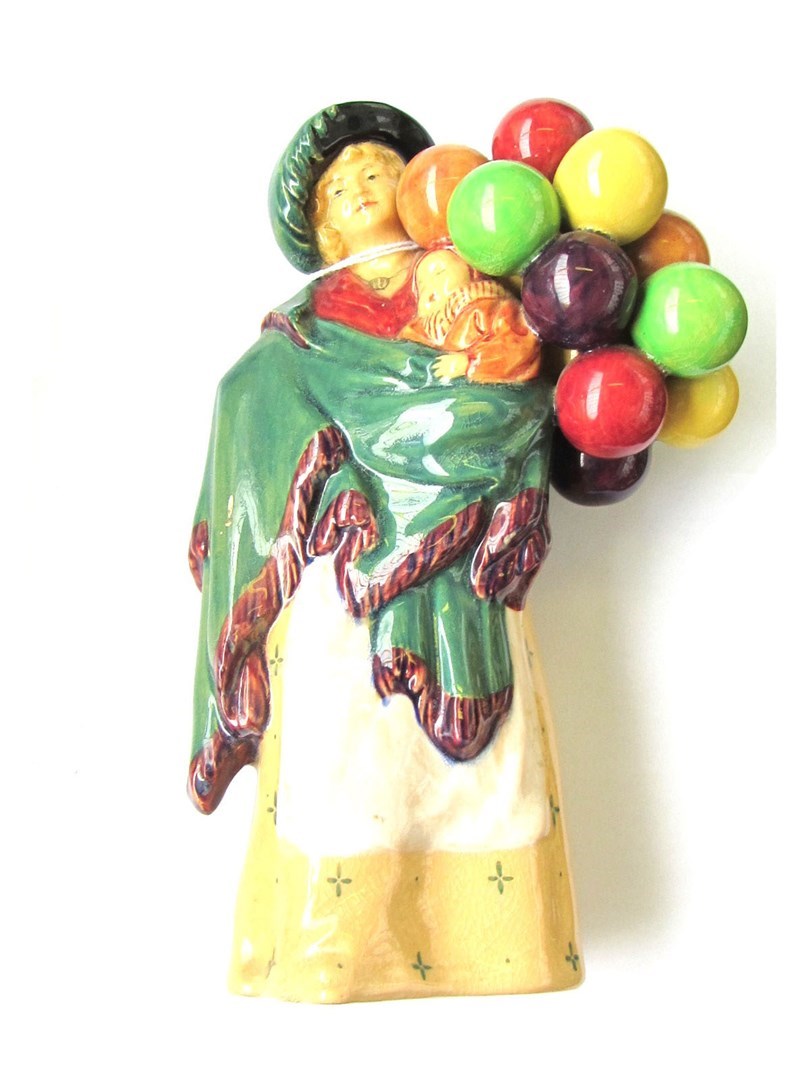 Appraisal: Five Royal Doulton figures The Balloon Seller HN The Balloon