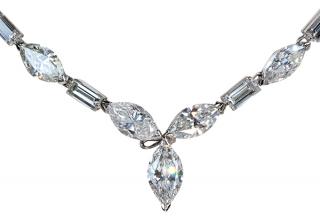 Appraisal: Diamond and k white gold necklace Diamond and k white