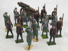 Appraisal: A collection of hand painted lead soldiers by Britain Ltd