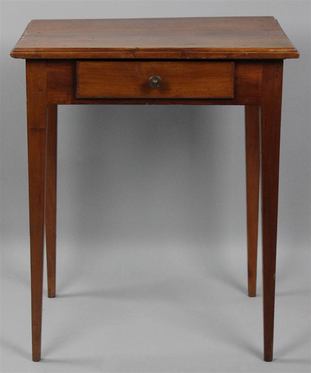 Appraisal: FRENCH PROVINCIAL CHERRYWOOD OCCASIONAL TABLE having a rectangular top over