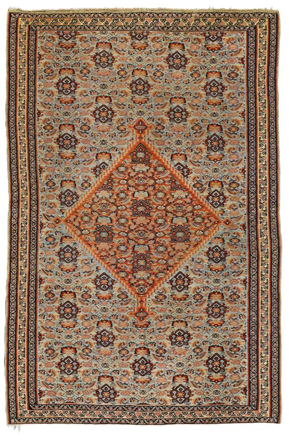 Appraisal: SENNEH KILIM antique Attractive collector's item in very good condition