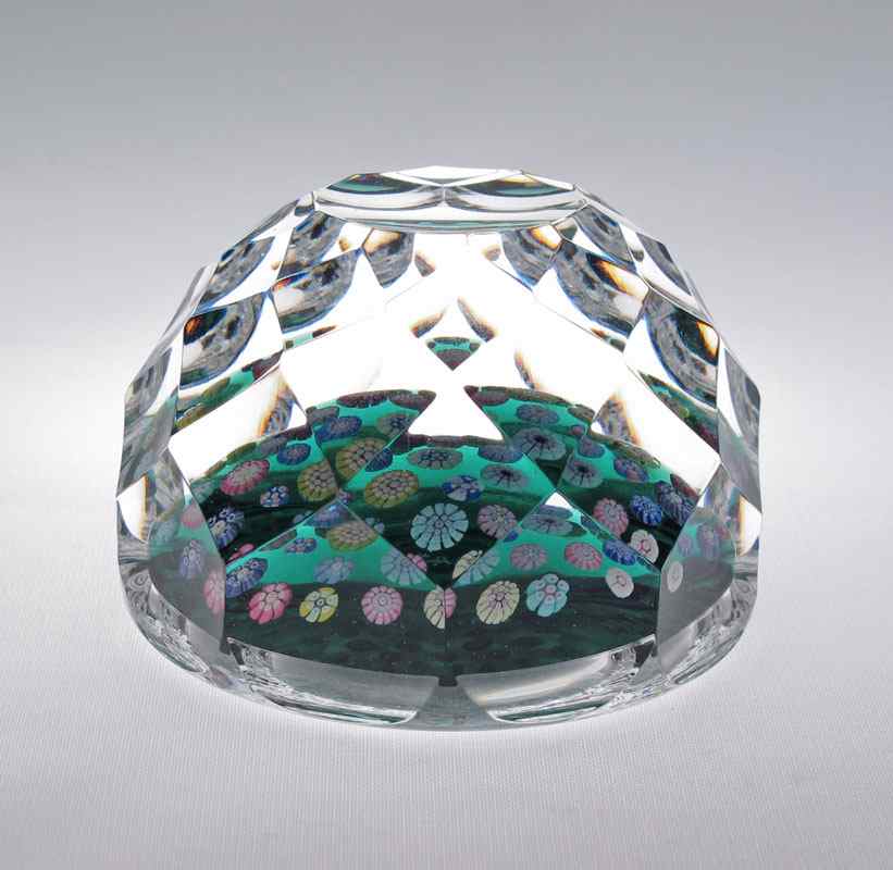 Appraisal: WHITEFRIARS CAITHNESS PAPERWEIGHT In the original presentation box Faceted body