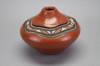 Appraisal: Signed Jimez Pueblo Pottery Vase- New Mexico Signed on base