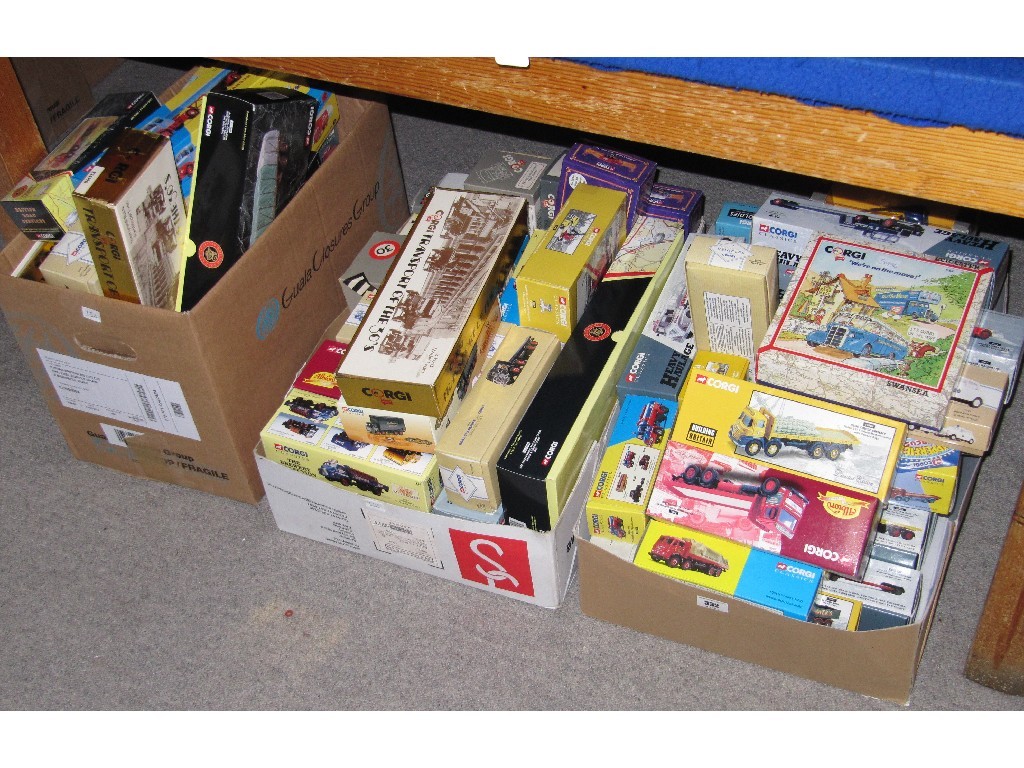 Appraisal: Lot comprising approx boxed Corgi models in three boxes