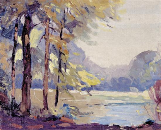 Appraisal: Theodore Saint-Amant Cunningham attributed to Swiss North Carolina b FOREST