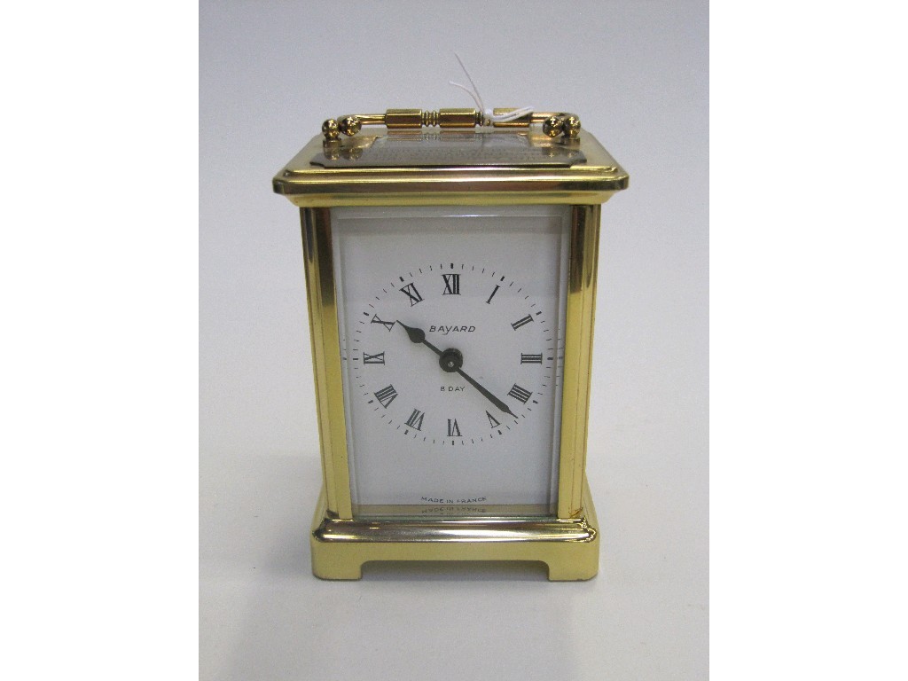 Appraisal: Bayard' French brass cased carriage clock