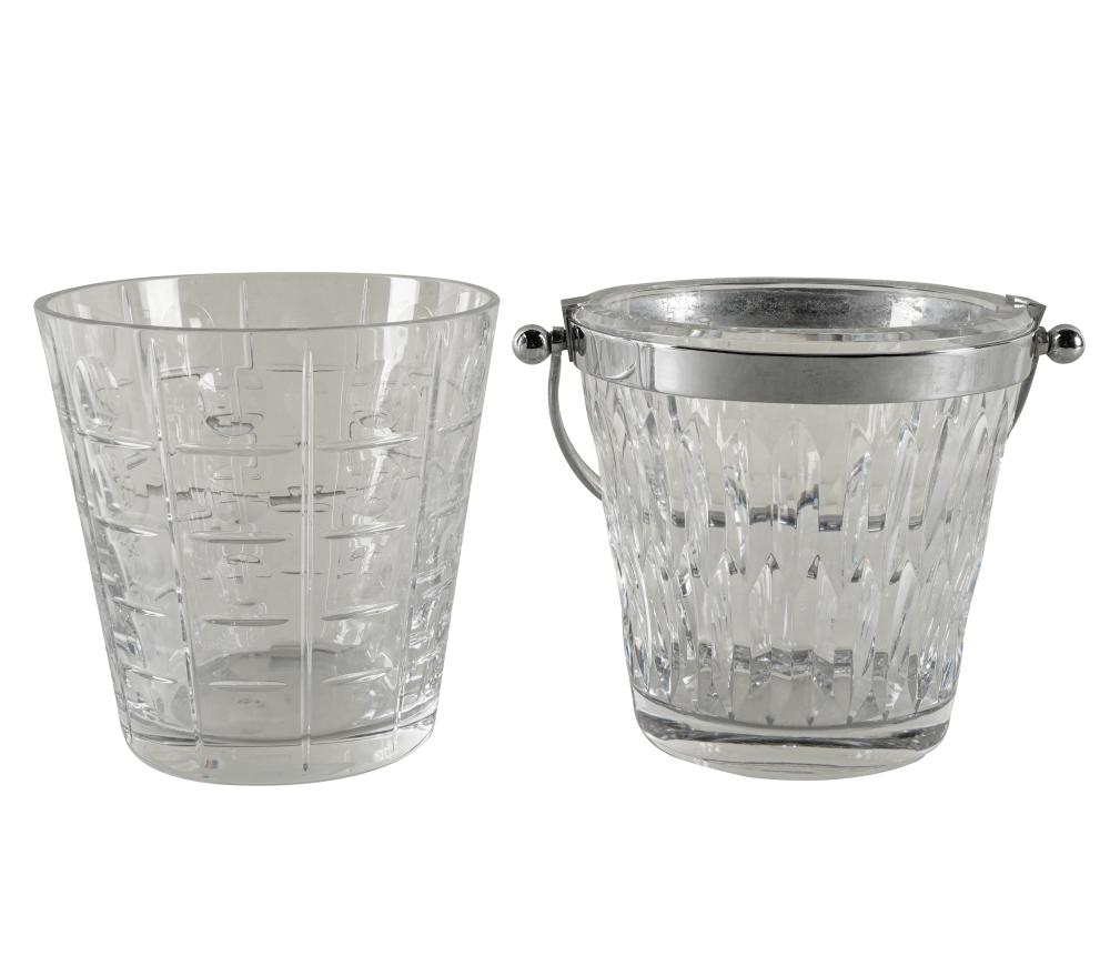 Appraisal: TWO BACCARAT CRYSTAL ICE BUCKETSeach with marked Provenance The Estate