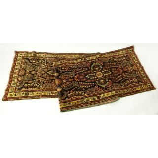 Appraisal: Semi-Antique Handmade Persian Style Runner Mainly yellow and black background