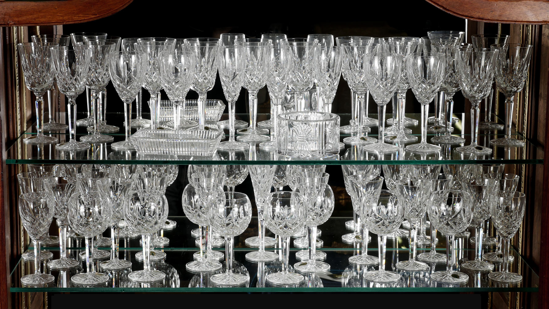 Appraisal: PC WATERFORD ''LISMORE'' COLLECTION Comprising - Tall wine glasses -