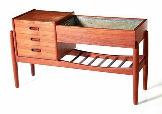 Appraisal: Wahl Iversen Danish Modern teak planter circa Danish Modern planter