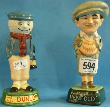 Appraisal: Royal Doulton Advertising Figures Penfold Golfer MCL and The Dunlop