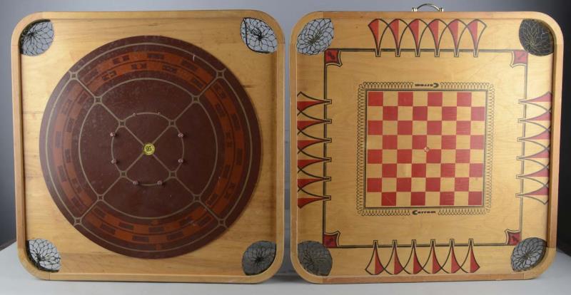 Appraisal: Lot Of Carrom Game Boards One of the boards is