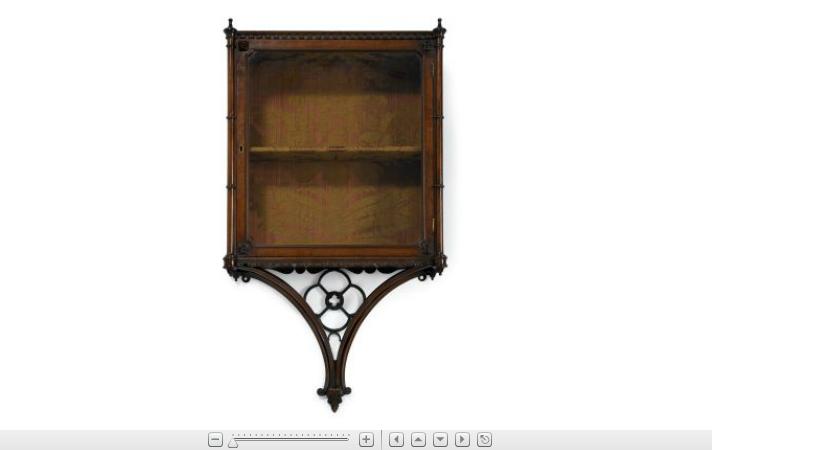 Appraisal: George III 'Gothic' mahogany hanging cabinetcirca