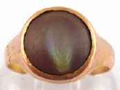 Appraisal: An antique carat gold ring set with Abalone shell Birmingham