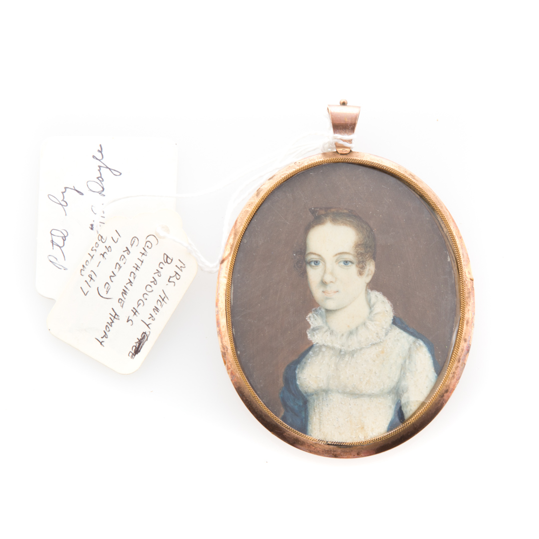 Appraisal: Attr William M S Doyle Portrait miniature American - Portrait