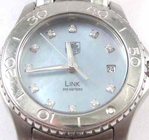 Appraisal: LADY'S TAG HEUER LINK QUARTZ WRISTWATCH model WJ BA with