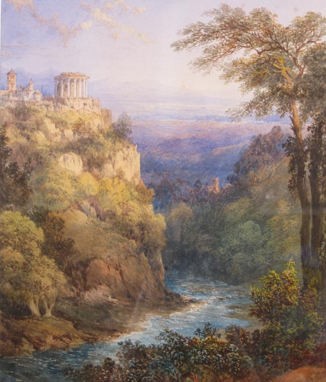 Appraisal: ATTRIBUTED TO JAMES DUFFIELD HARDING - Tivoli watercolour x in