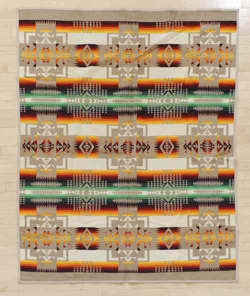 Appraisal: Eight wool blankets with Native American and Mexican designs