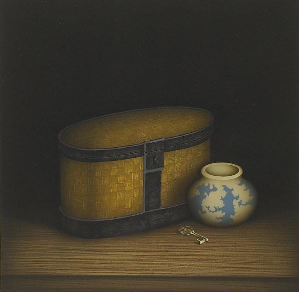 Appraisal: TOMOE YOKOI Japanese b three still lifes mezzotint on paper