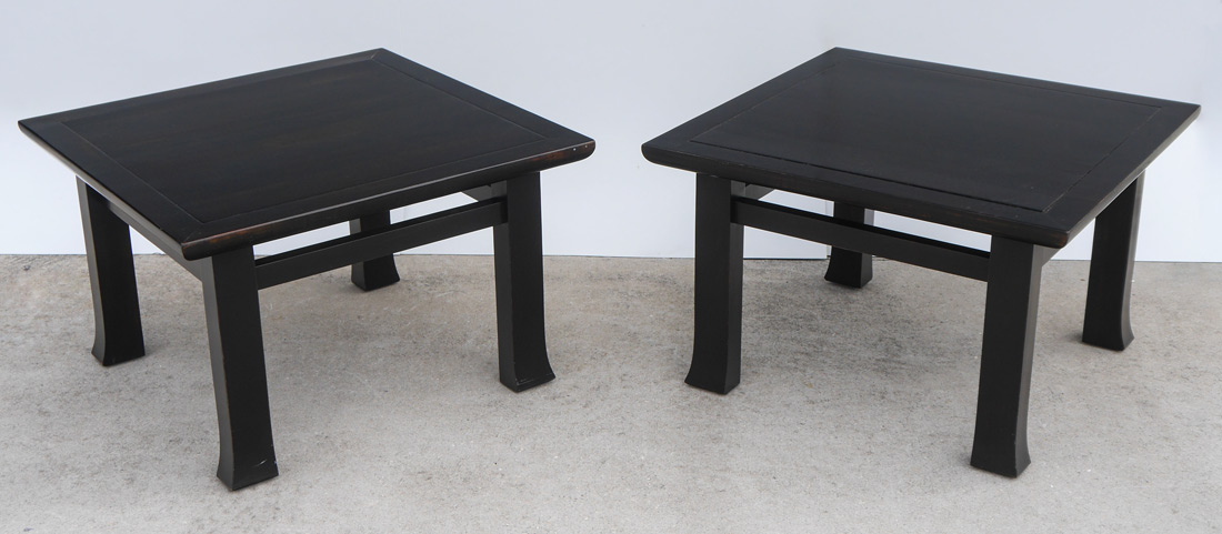 Appraisal: SWAIM FURNITURE CONTEMPORARY SIDE TABLES Manufactured by Swaim furniture makers