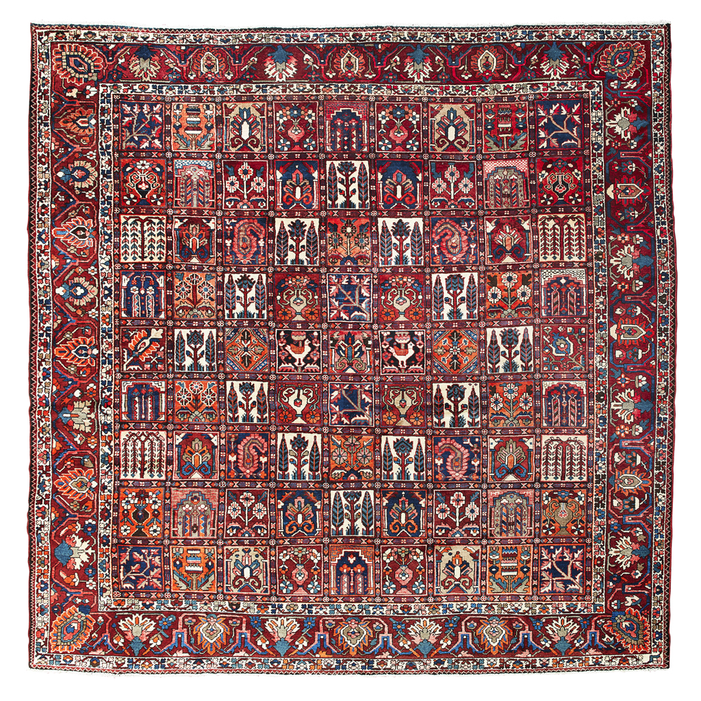 Appraisal: BAKHTIARI CARPET WEST PERSIA LATE TH CENTURY the field with