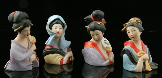 Appraisal: Modeled as geisha girls h S