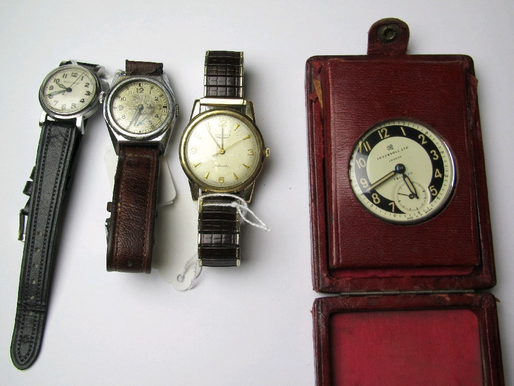 Appraisal: Lot comprising gents ct gold cased Longines wrist watch hallmarked