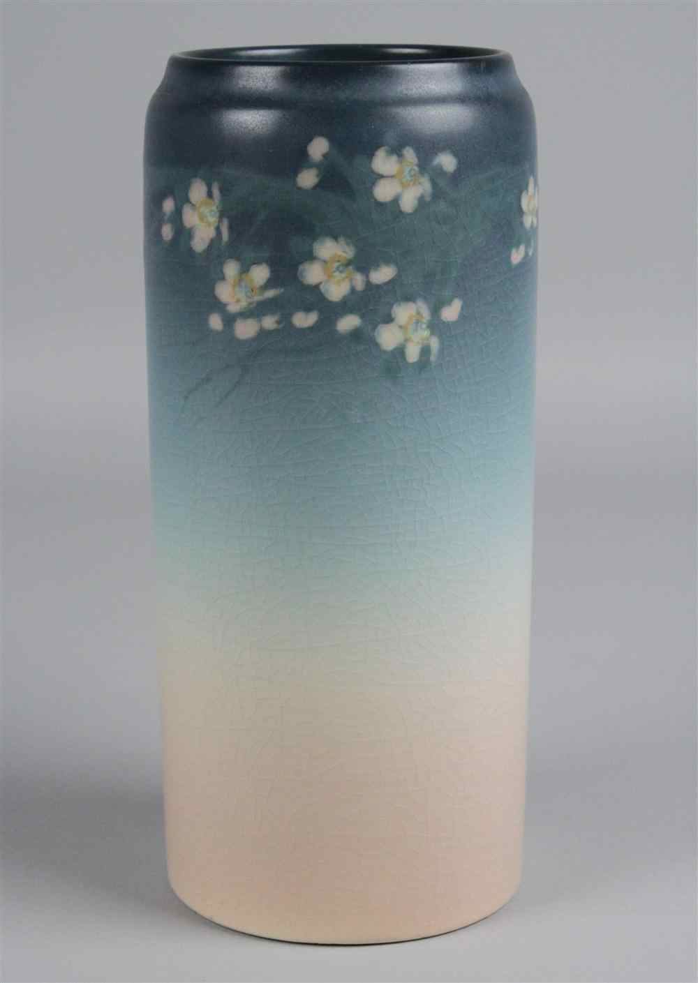 Appraisal: ROOKWOOD ''IRIS'' GLAZE VASE impressed mark W for Iris glaze