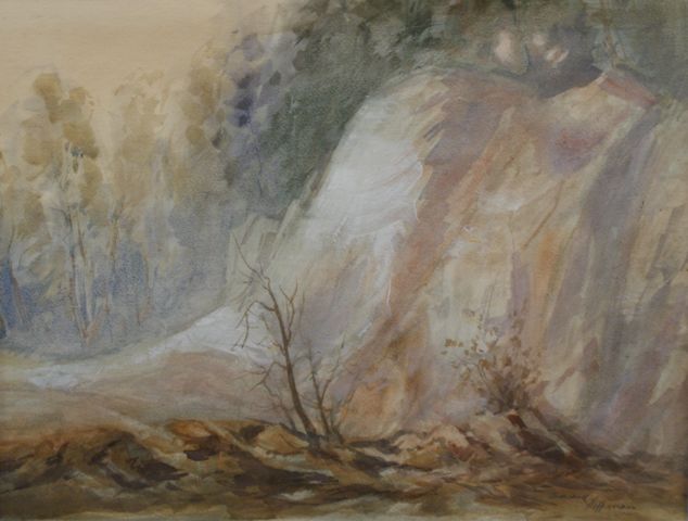 Appraisal: Edward Heffernan - Early Evening Mist watercolour signed 'Edward Heffernan'