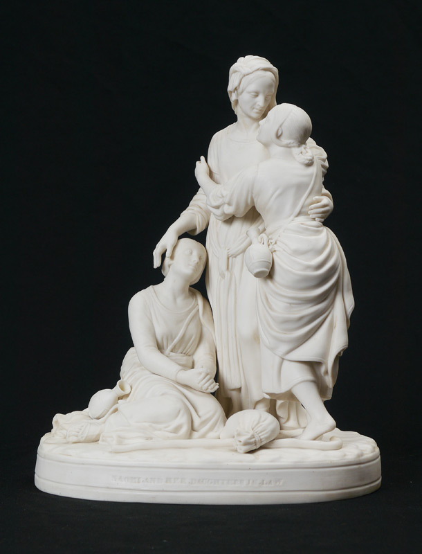 Appraisal: MINTON PARIAN NAOMI AND HER DAUGHTERS IN LAW Parian figural