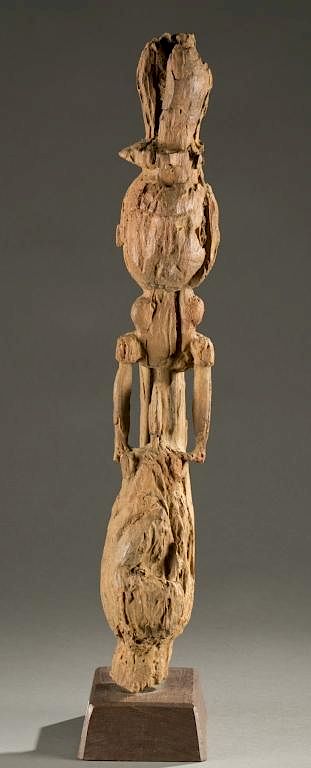 Appraisal: Nigerian desiccated sculpture th c A fragmentary desiccated sculpture in