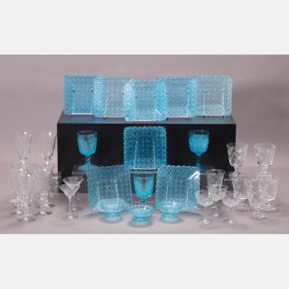 Appraisal: A Miscellaneous Collection of Crystal and Glass Stemware and Serving