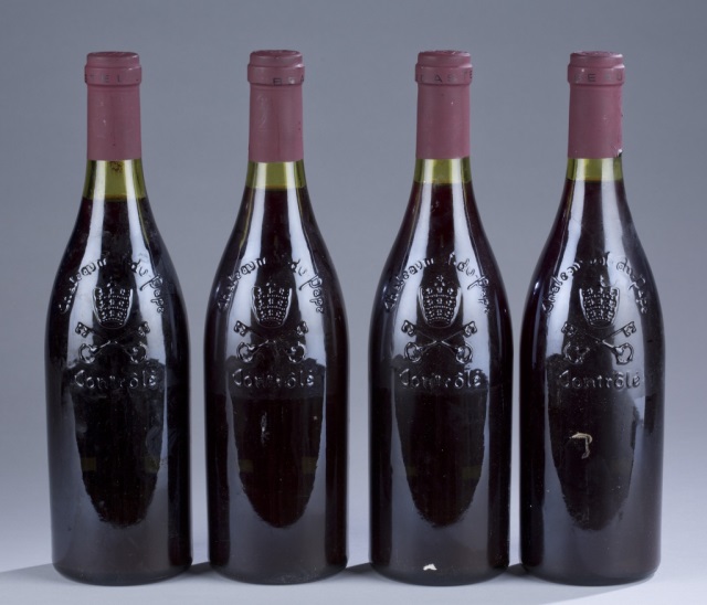 Appraisal: Four Bottles vintage unknown Robert Haas Selections Two bottles with