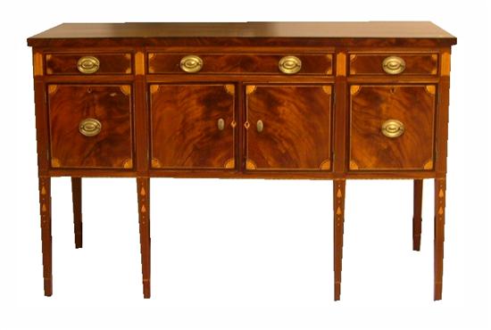 Appraisal: Federal sideboard Providence or Patuxent Rhode Island school of Thomas