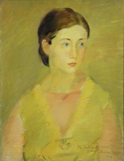 Appraisal: SOYER Isaac Oil on Canvas Portrait of a Helen Signed