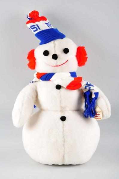 Appraisal: Pepsi-Cola Stuffed Snowman Description Circa Made by Animal Fair with