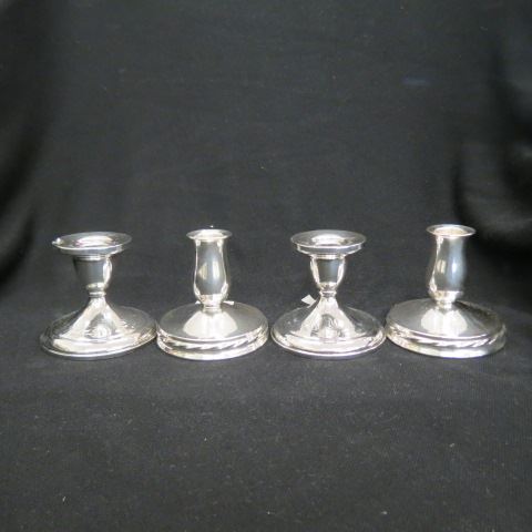 Appraisal: Pairs of Sterling Silver Candleholders weighted